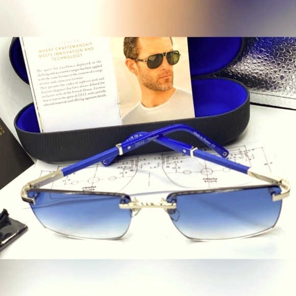 👑Zilli ZL65054 C05, Polarized N930‼️Size 61–18-150‼️On sides Saphire’s France 🇫🇷 - Picture 8 of 16